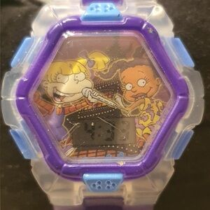 🦋10/$20🦋 Rugrats clear/Purple Digital Talking Girl's Watch